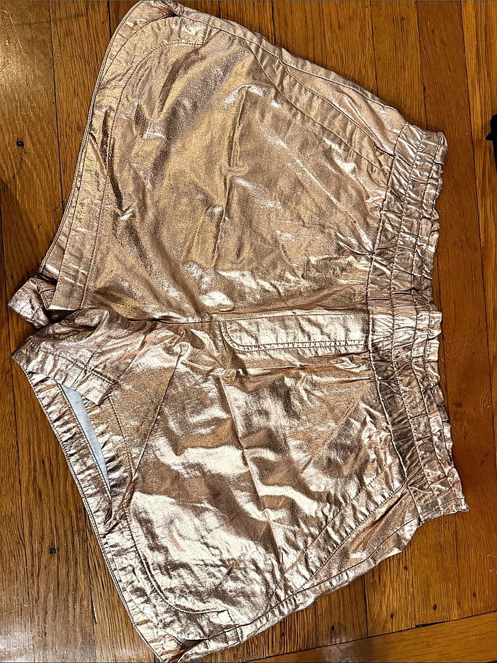 NWOT A New Day Metallic Gold Metallic Shorts in Large